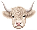15.5"LX12.25"H HIGHLAND COW - BLONDE - MD1757K7