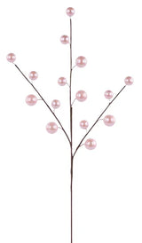 20"L PEARL BERRY SPRAY - PINK - EC5840H5