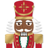 12"HX4"L TRADITIONAL NUTCRACKER SIGN - BROWN/RED/WHITE/GOLD - MD167002
